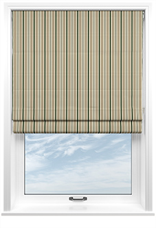 The British Stripe Co. Charles, Chilterns No.1 - Twist&Fit Roman Blind